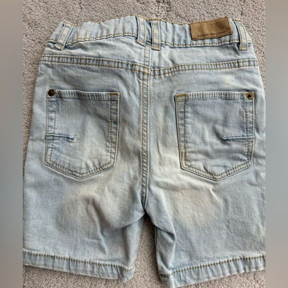 Zara baby boy washed denim 5 pocket shorts , adjustable. Sz 18-24 - Picture 3 of 4